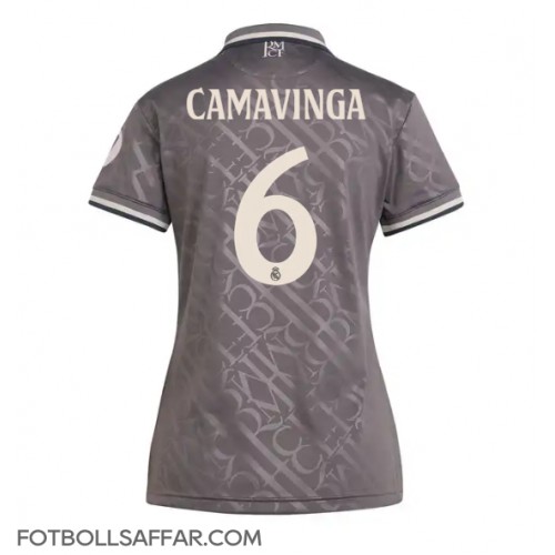 Real Madrid Eduardo Camavinga #6 Tredjeställ Dam 2024-25 Kortärmad